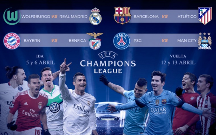 Pareos de 4tos Champions League