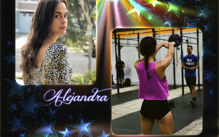 Alejandra Carrión feliz en el Cross Fit