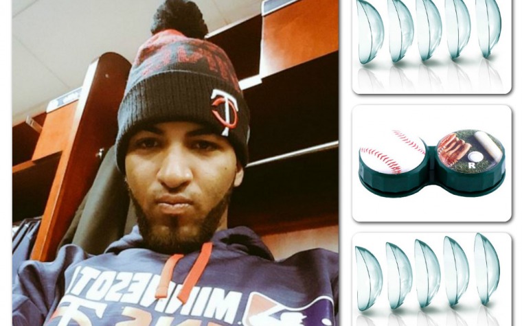 Lentes de contacto a Eddie Rosario