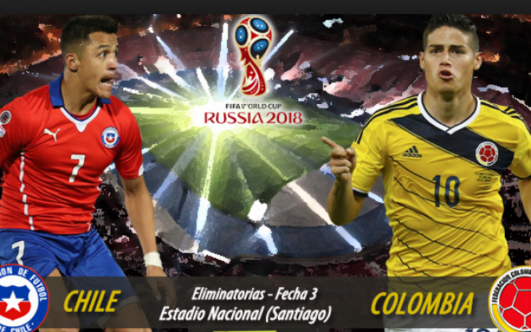 Colombia empata con Chile