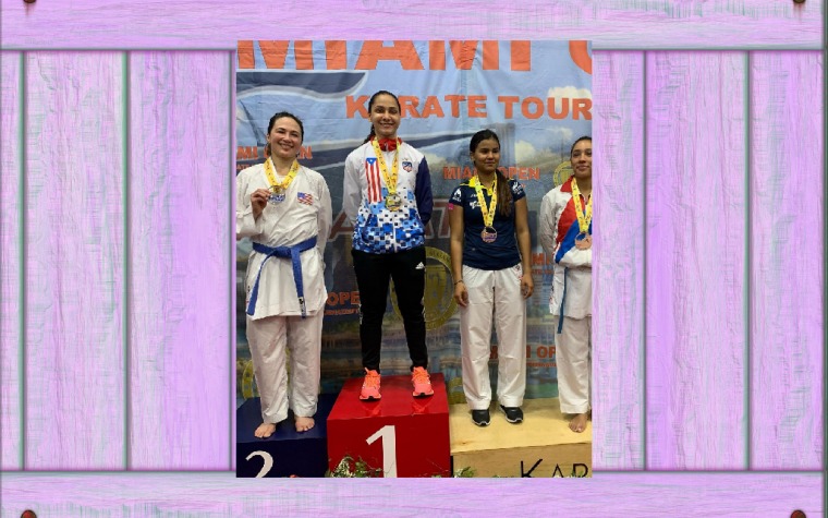 Oro boricua en Miami Open de Karate