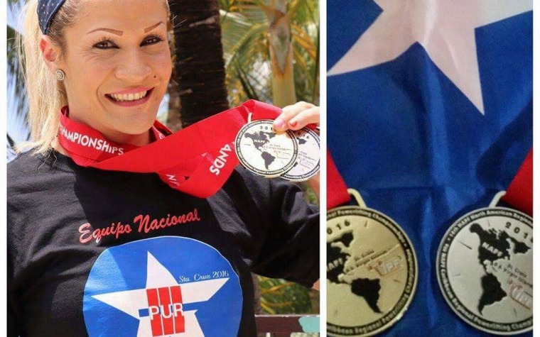 Aguadeña gana oro PowerLifting internacional