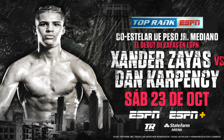 Al ring Xander Zayas el 23 de octubre