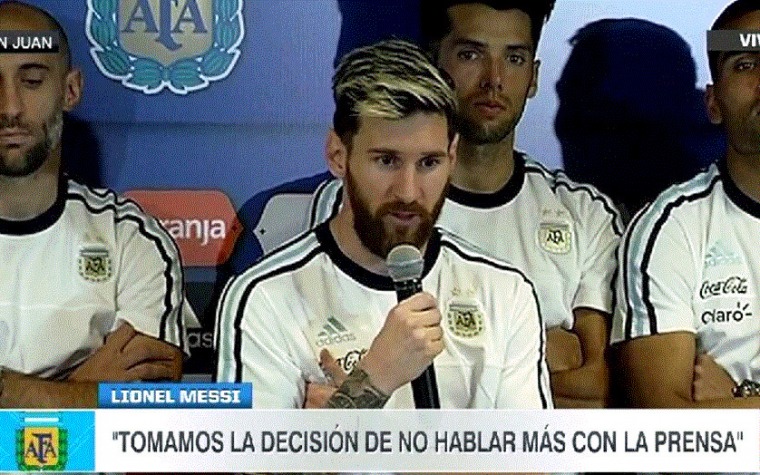 Messi le pone tapa-boca a prensa Argentina