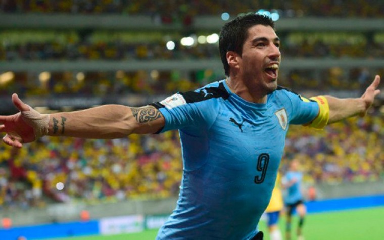 Suarez le da el empate a Uruguay