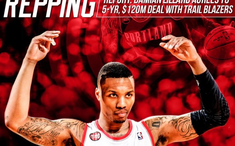 Damian Lillard acepta una oferta por $120 millones