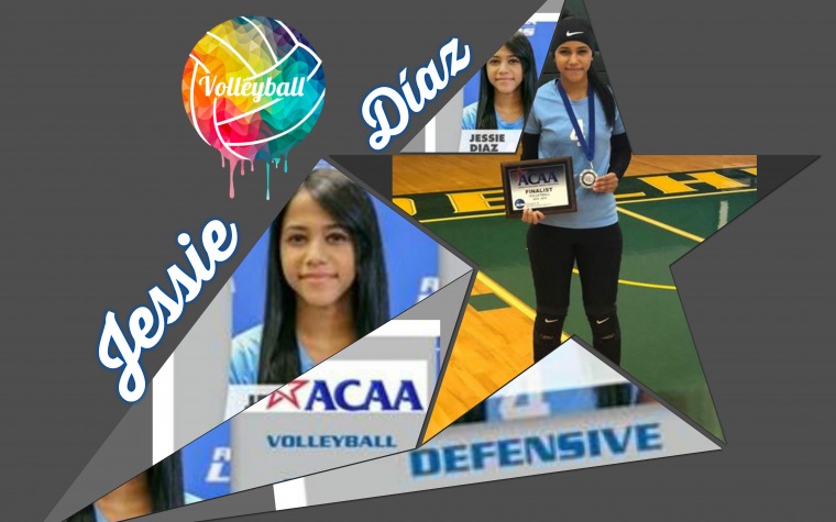 Jessie Díaz en equipo estrellas de su conferencia NCAA