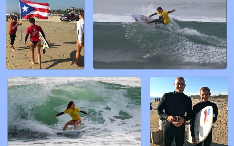 Surfers boricuas la montan en California