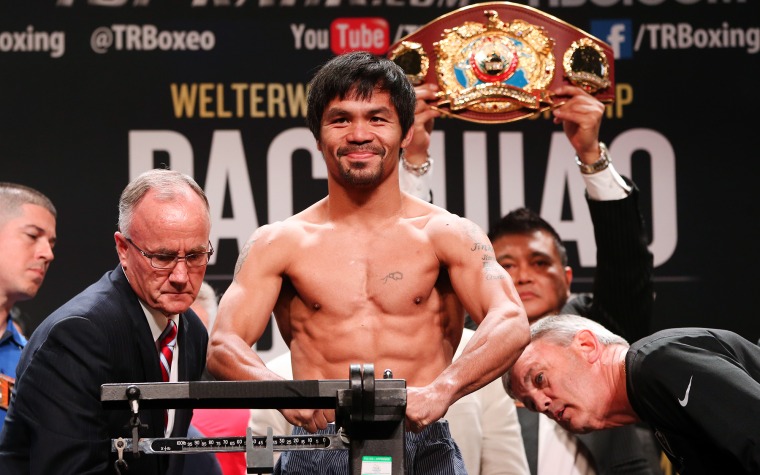 1 libra entre Pacquiao y Bradley