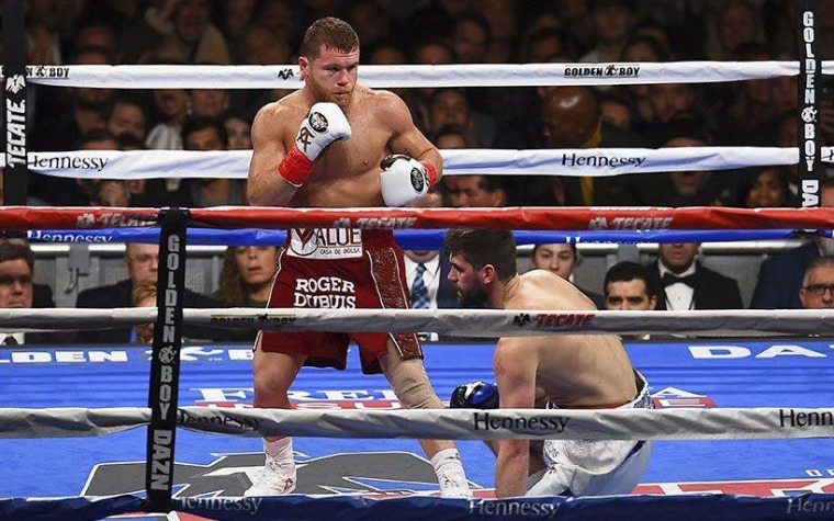 Canelo tumbó al gigante