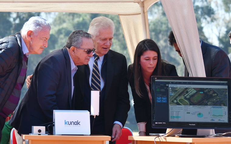 Monitor de calidad de aire en pistas Atletismo