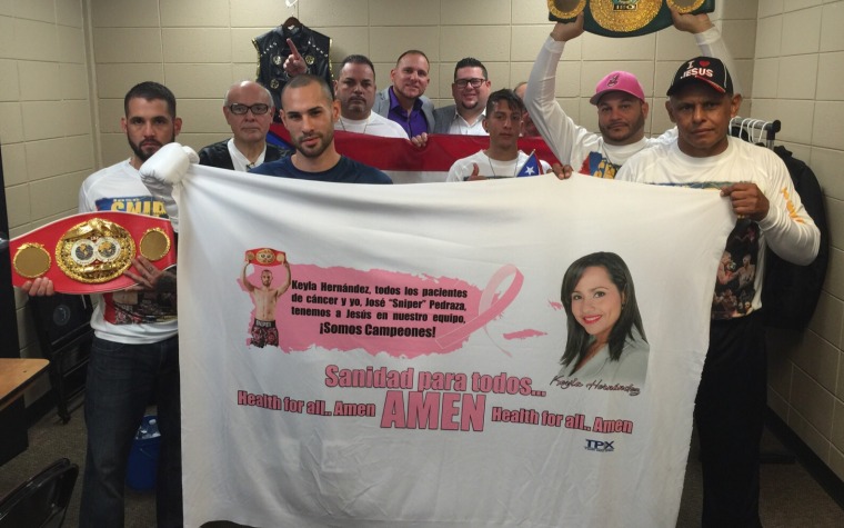 Pedraza dedicó defensa a pacientes de cáncer