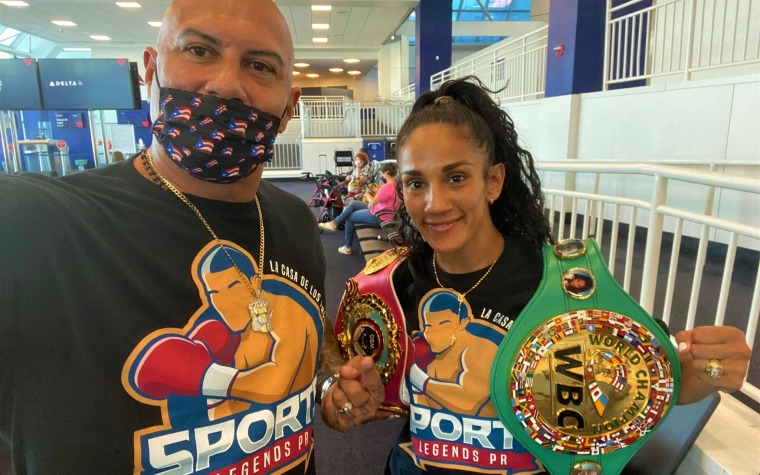 Amanda Serrano en Cleveland para pelea este domingo